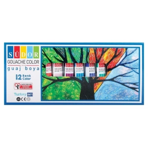 Südor Guaj Boya Seti 12 Renk x 9 ml. Tüp