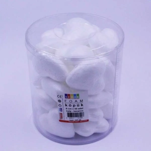 Südor Köpük Monalisa Kalp 6 cm 30 Adet Kavanoz