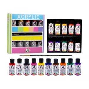 SÜDOR ML122 MONALİSA AKRİLİK BOYA 10 RENKx40ml+FIRÇA SET