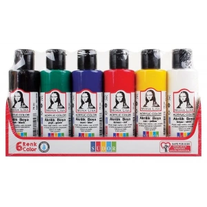 SÜDOR MONALISA AKRİLİK BOYA 6x70 ml ŞİŞE SD1006