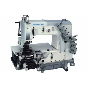 Sunshine DB-78706 PL 6 İğne Şerit Zincir Dikiş Makinası (Eşofman Üç Bant) Kavramalı Motor