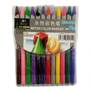 Superior Water Color Sulu Boya Marker MS-819 Kalem Seti 12 Renk