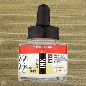 Talens Amsterdam Acrylic Ink 30ml 818 Pearl Yellow