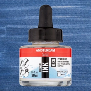 Talens Amsterdam Acrylic Ink 30ml 820 Pearl Blue