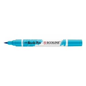 Talens Ecoline Brush Pen Fırça Uçlu Kalem 578 Sky Blue Cyan