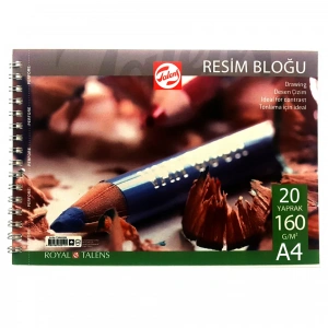 Talens Resim Bloğu Eskiz Çizim Defteri (A4) 160gr 20 Sayfa
