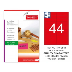 TANEX 48,5x25,4 LASER ETİKET TW-2044
