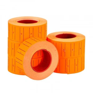 TANEX FİYAT ETİKETİ 12x21mm FOSFORLU TURUNCU 6LI