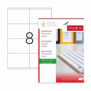 Tanex Laser Etiket Kod Tw 2408 105mm X 72mm