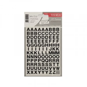 TANEX STC-501 HARF ETİKETİ 10mm 2Lİ POŞET