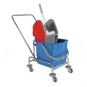 Tek Kovalı Temizlik Arabası Krom ( 2 Adet )