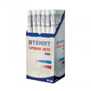 Temat Yapışkanlı Asetat 45 cm x 2 m Şeffaf