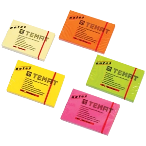 Temat Yapışkanlı Not Kağıt 50x75 MM Fosforlu Yeşil 11074