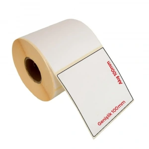Termal Geniş Barkod Etiketi 100x100mm (500 lü Rulo)