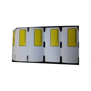 Termal Karton Raf Etiketi Sarı İndirimli 38x80 500 Lü Rulo