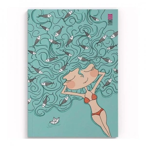 Thinkbook 13x21 Renkli Yaz Balık Marley
