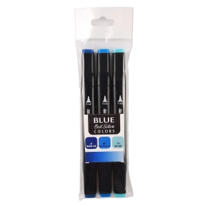 Tinge Marker 3lü Blue Set