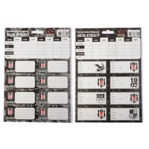 Tmn Taraftar 463644 Bjk Okul Etiketi Ders Programlı 3 Lü