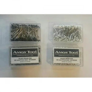 Toplu İğne Amos 50gr. Siyah Cam Başlı