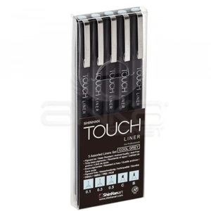 Touch Liner Teknik Çizim Kalemi 5li Set Cool Grey Sh4101205