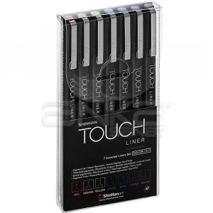 Touch Liner Teknik Çizim Kalemi 7li Set Renkli Sh4105007