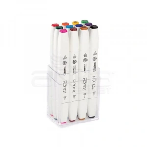 Touch Twin Brush Marker Kalem 12li Set Ana Renkler
