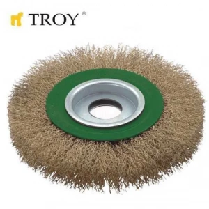 Troy 27704-125 Saçaklı Daire Fırça (125mm)