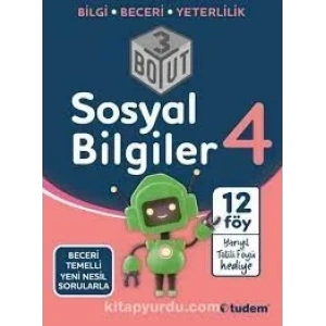 Tudem 4.Sınıf Sosyal Bilgiler 3 Boyut