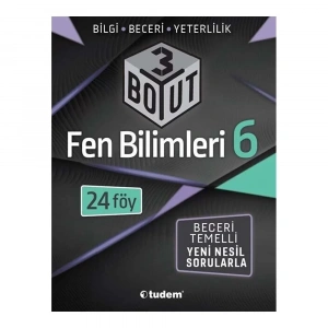 Tudem 6.Sınıf Fen Bilimleri 3 BOYUT