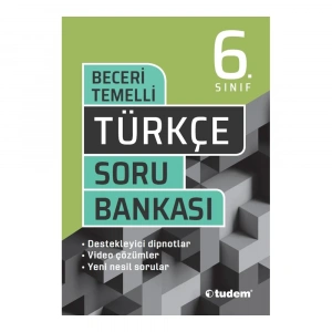 Tudem  6.sınıf Türkçe Beceri Temelli Soru Bankası 2021
