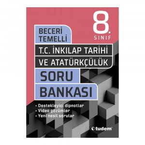 Tudem  8.sınıf İnkılap Tarihi Beceri Temelli Soru Bankası 2021