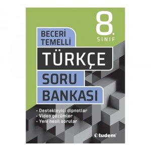Tudem  8.Sınıf Türkçe Beceri Temelli Soru Bankası 2021