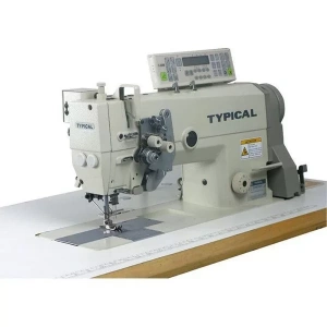 Typical GC-6875 HD3 Çift İğne Büyük Mekik İptalli İplik Kesicili  Kilit Dikiş Orta ve Kalın Mat için