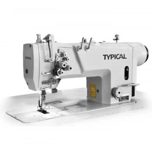 Typical GC-9420-M Çift İğne Küçük Mekik İptalsiz İplik Kesicili Kilit Dikiş Mikro Yağlamalı Direct Drive Orta Mat için