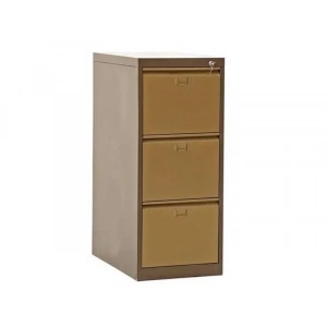 Üç Çekmeceli Çif Renk Metal Kartoteks Askılı Dosya Dolabı