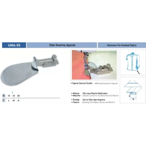 Uma-369 Transportlu Etek Makinası Yan Çekeri 5 mm