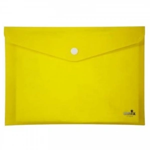 Umix Çıtçıtlı Şeffaf Zarf Dosya A4 Sarı