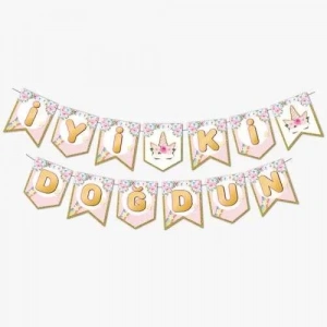 Unicorn Partisi İyi Ki Doğdun Banner 190 cm