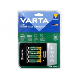 Varta 57685101441 LCD Ultra Hızlı Pil Şarj Cihazı 4x2100 mAh Pilli