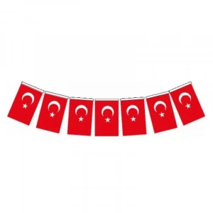 Vatan İpli Orta Boy Türk Bayrak 40 Lı Vt807