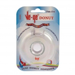 Vege Süper Şeffaf Kırtasiye Bant 19mmx25mt