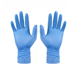 Vinil Mavi Muayene Eldiveni Pudrasız ( L ) 100 Adet