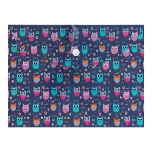 Vintage Label Desenli A5 Çıt Çıt Dosya 2826