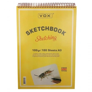 Vox Art Sketchbook Eskiz Defter A3 100gr 100yp İvory Krem
