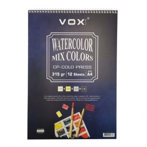 Vox Art Suluboya Sketch Defter A4 315gr 12 Yaprak Renkli