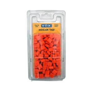 Vox Mozaik Taşı 10x10mm 12 Turuncu 200lü