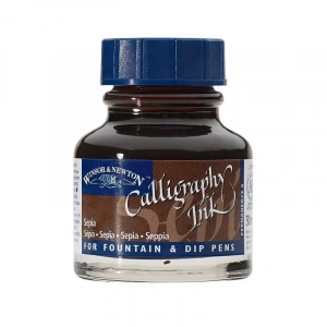 WINSOR&amp;NEWTON KALİGRAFİ MÜREKKEBİ 30 ml. SEPIA 609 1111609
