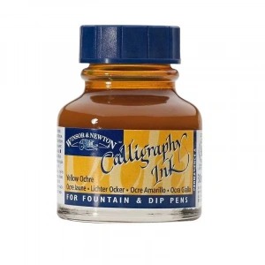 WINSOR&amp;NEWTON KALİGRAFİ MÜREKKEBİ 30 ml. YELLOW OCHRE 744 1111744