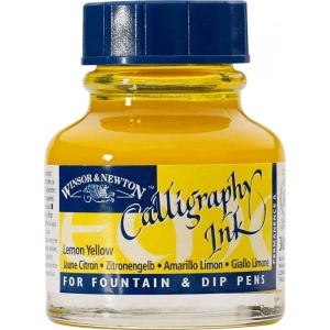 Winsor Newton Calligraphy Ink Kaligrafi Mürekkebi 30ml Lemon Yellow