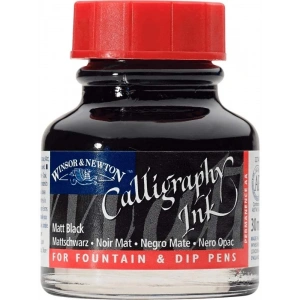 Winsor Newton Calligraphy Ink Kaligrafi Mürekkebi 30ml Matt Black
